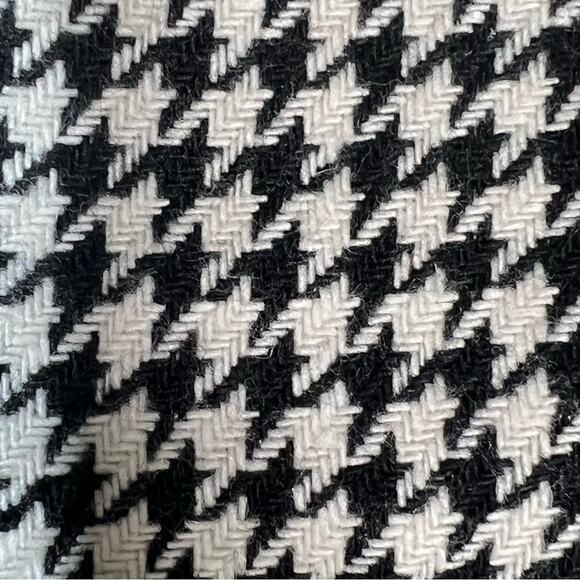 Ann Taylor cream black houndstooth straight pencil skirt size 10 petite 10P B86 - Picture 2 of 5
